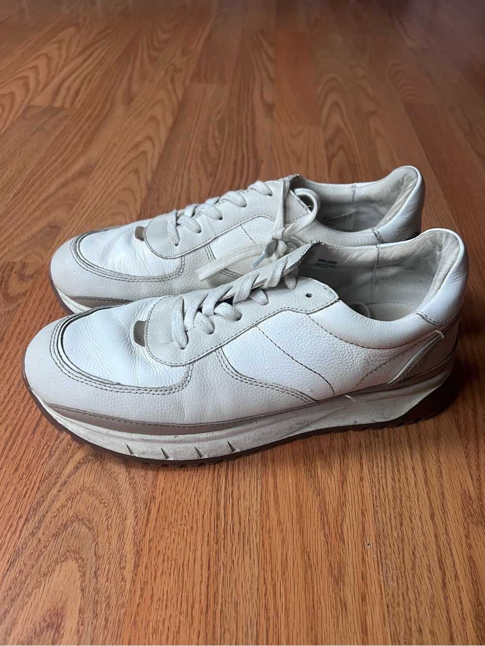 Madewell Kickoff Trainer Sneakers Tennis Shoes White Cream Prep Womens Size 9